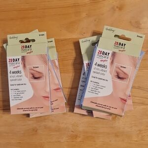 28 Day Mascara - Brown, Good For Eyebrows Or Eyelashes 6 Boxes, One Box Crushed